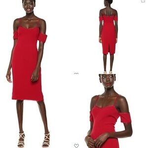 Dress The Population Adrian Cold Shoulder Dress